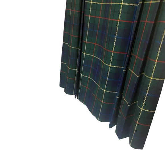 Vintage Pendleton Signature Tartan Skirt Sz 6 Midi Plaid Wool Preppy Academia - Picture 5 of 12